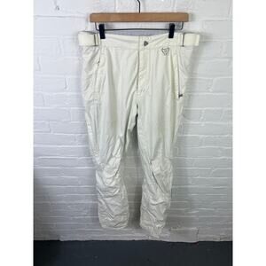Karbon Women's Insulated Snow Pants Mid-Rise Stretch Nylon White Size 10